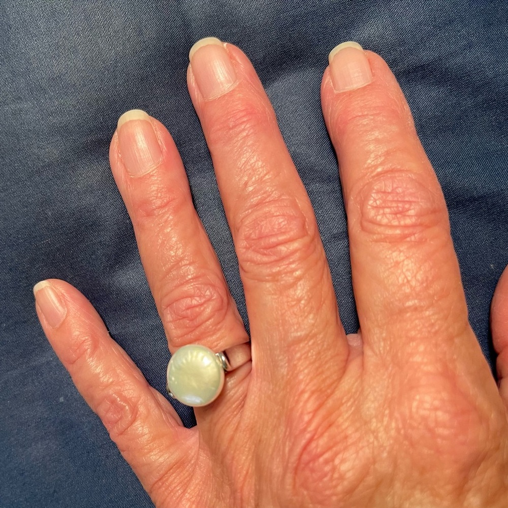 Coin Pearl Ring